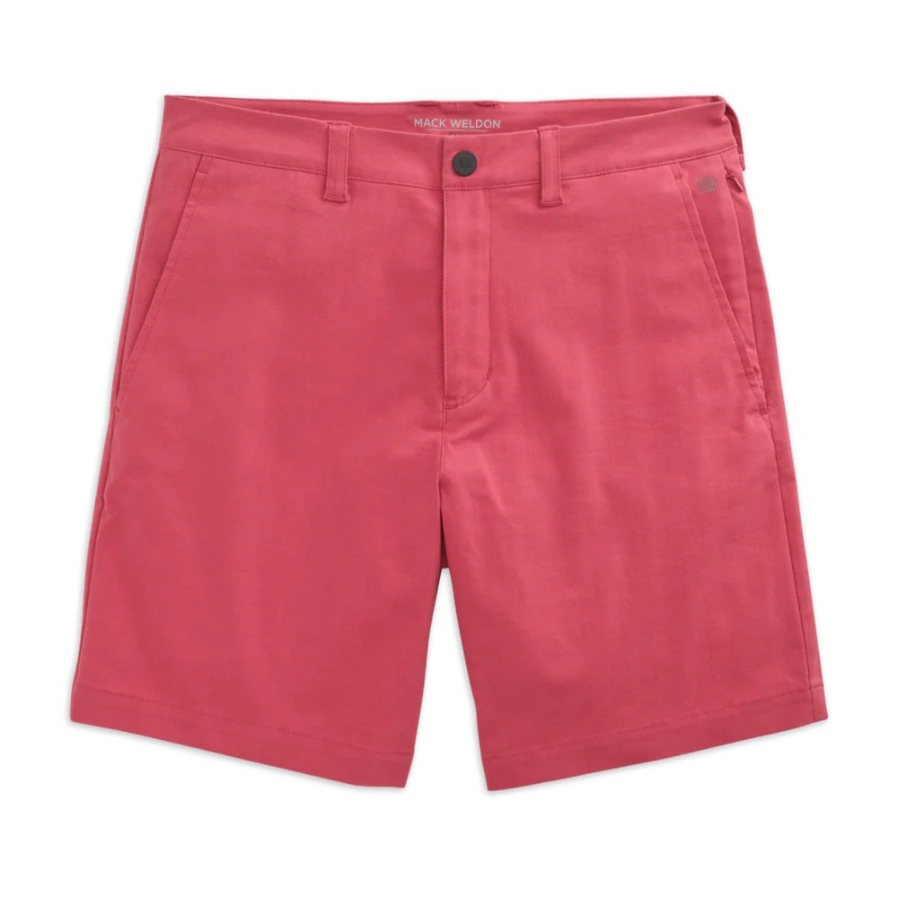 Mack Weldon Maverick Tech Chino Shorts - Soonset Red